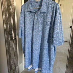 Tommy Bahama Blue Floral Polo Shirt